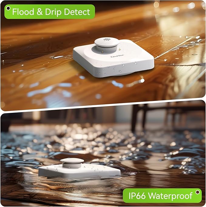 RAINPOINT Floating Remote WiFi Water Leak Detector for Home Basement 3 Pack with Hub,Wireless Siren Alarm Leakage Sensor Email & APP Push Notification Kitchen Sink,Bathroom,Laundry,Warehouse - Image 2