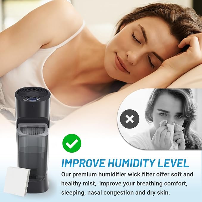 Lemige HFT600 Humidifier Filter T for Honeywell Hev615 Hev620 Top Fill Tower Humidifier, Compatible with Honeywell HFT600 Replacement Humidifier Wicking Filter T, Compare to Part HFT600T HFT600PDQ - Image 5