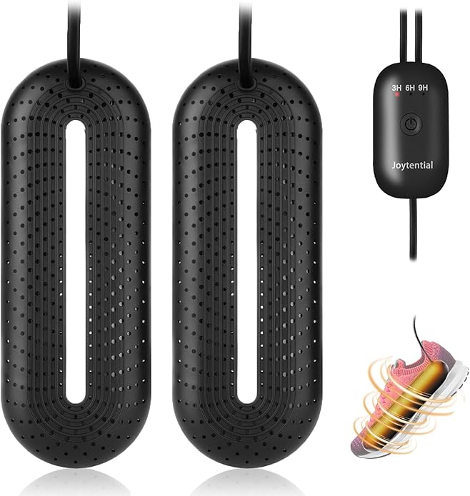 Electric Boot Dryer, Shoe Warmer with IC Controller, Footwear Travel Dryers Silent with 3/6/9 Hours Timer by Joytential