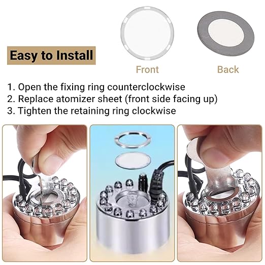 10Pcs Ultrasonic Mist Maker Fogger Ceramic Discs Replacement 20mm Atomizer Accessory Set for Humidifier Parts - Image 5