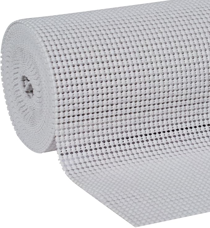 Duck Non-Adhesive Shelf Liner Select Grip EasyLiner, 12-inch x 20 Feet, White - Image 2