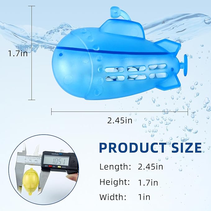 AMI PARTS Humidifier Tank Cleaner for Most Humidifier and Fish Tank, Softens Hard Water, Purifies Water, Prevents Hard Water Build-Up(Yellow & Blue Universal Humidifier Cleaner 14 pcs) - Image 3
