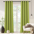 NICETOWN Blackout Curtain for Bedroom 90 inches Long - Window Treatment Thermal Insulated Grommet Room Darkening Drape for Living Room (Fresh Green, 1 Panel, 46 by 90 inches) by NICETOWN