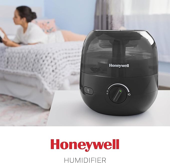 Honeywell Mini Cool Mist humidifier, Easy to Fill and Clean, humidifier for small Bedroom, Kids Rooms, or office. Ultra Quiet Operation and Auto Shut-Off - Black, HUL525B - Image 8