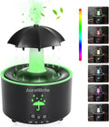 Aesthetic 2-in-1 Humidifier Oil Diffuser with Rotating Raindrop & 7 LED Mood Lights,Cool Mist Humidifier Quiet Variable Mist for up to 24 Hrs,Easy to Fill & Clean, Auto Shut-Off by AuraliBrite