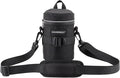 Camera Lens Case Lens Bag Compatible (4.13" x 7.28"(Nylon, Black)) by XAMOREST