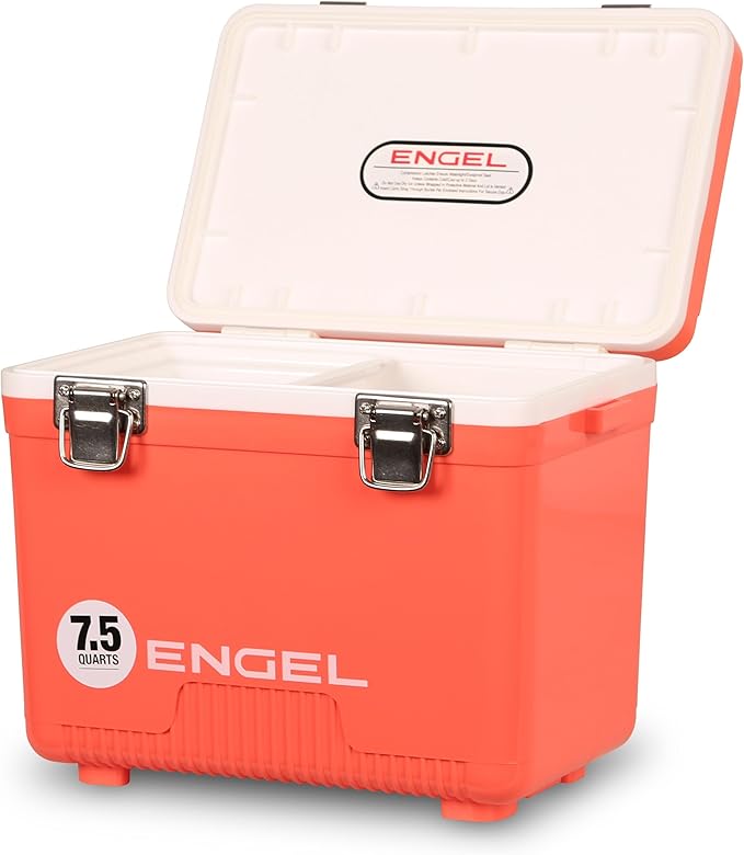 Engel UC7 7.5qt Leak-Proof, Air Tight, Drybox Cooler and Small Hard Shell Lunchbox for Men and Women by ENGEL