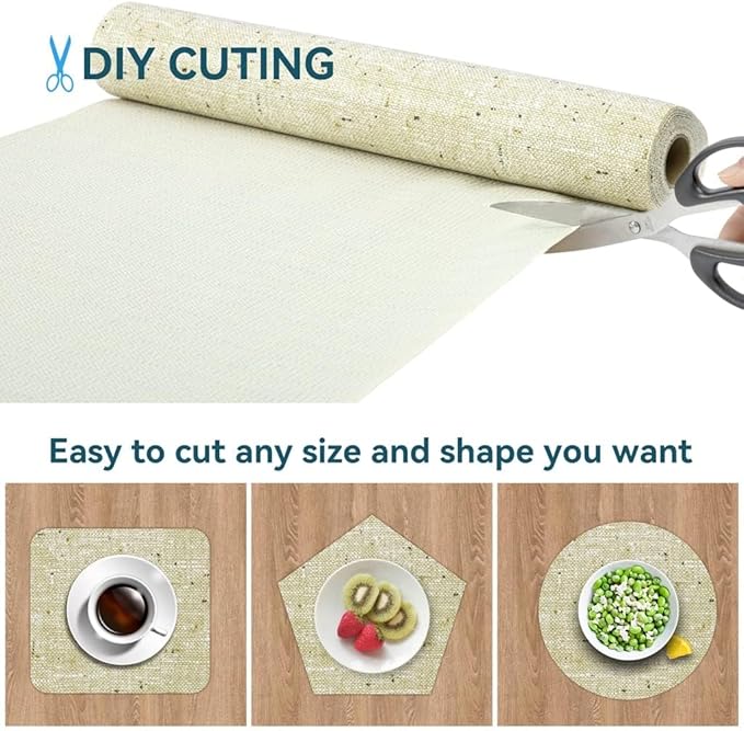 Shelf Liner, 20 Inch x 12 Feet Shelf Liner Non Adhesive, Drawer Liner Non Slip Kitchen Mat Waterproof Oil-Proof for Kitchen Cabinet, Shelves, Refrigerator, Storage, Desks, Easy to Trim - Image 6