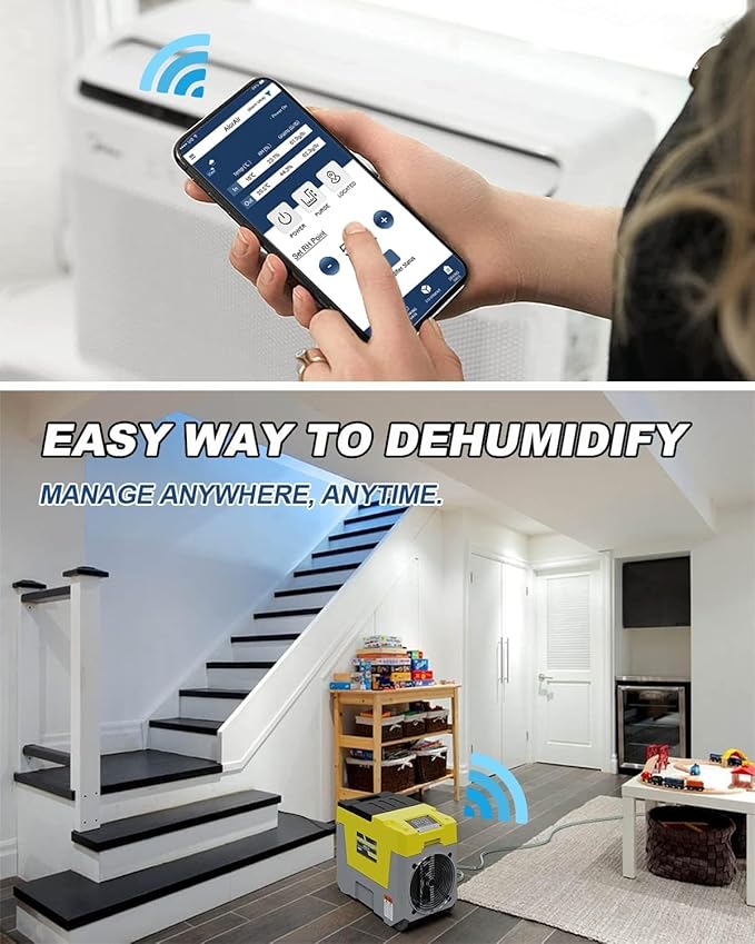 ALORAIR 180 Pints Commercial Dehumidifier with Pump Smart WiFi Control, Storm LGR 850X Industrial Dehumidifier for Water Damage Restore, Basement, Garage, Crawl Space, with 5 Years Limited Warranty - Image 2