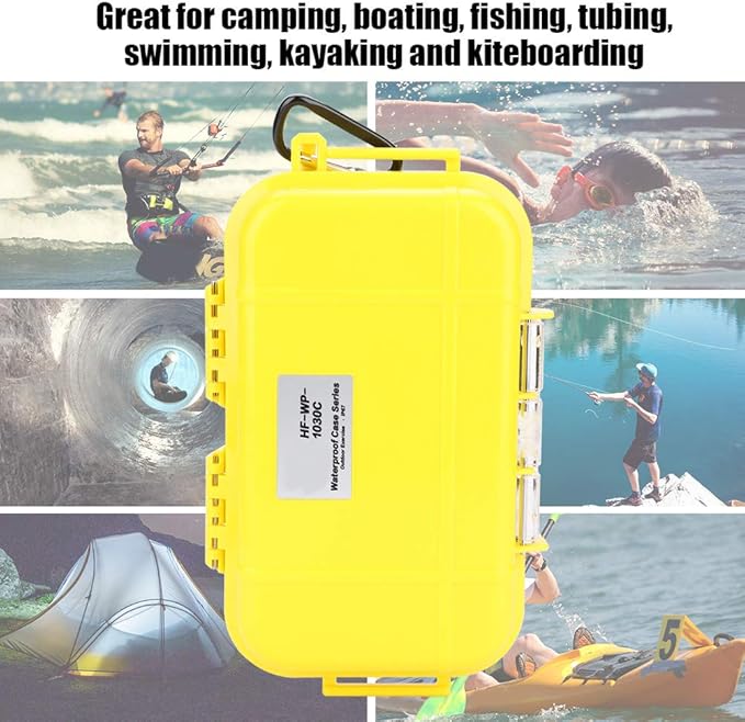 Small Waterproof Storage Case, Dry Box Protective Case Shockproof Survival Storage Container 6.29 * 3.54 * 1.57in Floating Hard Shell Wet Dry Box Airtight for Fishing Outdoor Gear - Image 8