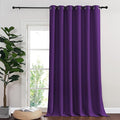 NICETOWN Room Divider Curtain 132 Inches Long, Wide Blackout Sliding Door Curtain for Bedroom, Room Darkening Privacy Window Curtain for Patio Door (1 Panel Set, Royal Purple, 80 x 132 Inch) by NICETOWN