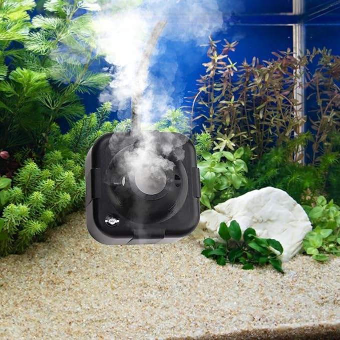 Portable Indoor Water Spray Atomizer, Humidifier DIY Kits Mist, Capacity Humidifier for Reptile Tanks, Room Air Moisture, and Decorative Waterscapes, High for Reliable Electronic Component (Black) - Image 2