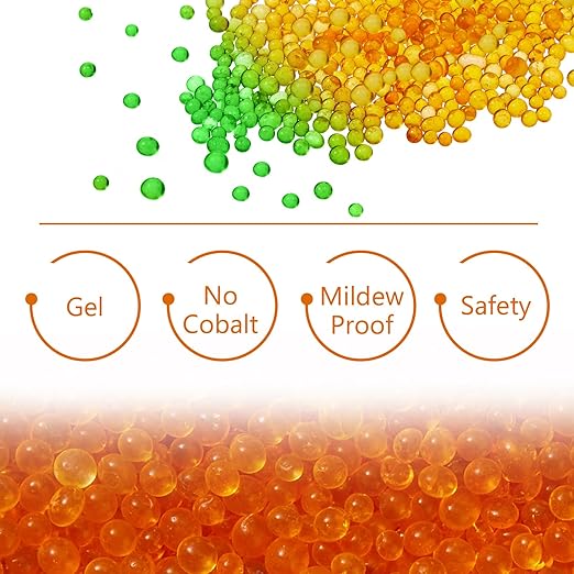 6 Pack 40 Gram Silica Gel Canister Dehumidifier Desiccant Orange to Green Reusable Indicating Desiccant Moisture Absorber for Car Closet Cabinet Bag Storage Box(6 Boxes) - Image 7