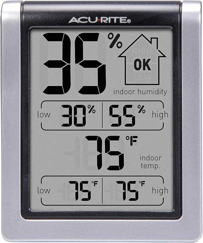 AcuRite Wireless Digital Indoor Thermometer and Hygrometer Monitor for Indoor Temperature and Humidity Measurements (00613) by AcuRite