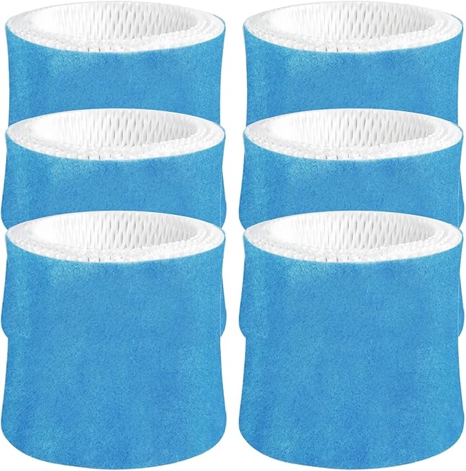 Humidifier Wicking Filter Replacement 2.0 Compatible with Canopy Bedside and Nursery Humidifier 2.0, Wood Pulp & Paper Filter, 6 Pack (Blue) by Roninby