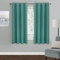 MYSKY HOME Bedroom Curtains 63 Inches Long Blackout Curtains for Living Room Teal Curtains for Kids Room Grommet Privacy Protect Room Darkening 1 Curtain Panel, 52 x 63 Inch, Teal by MYSKYHOME