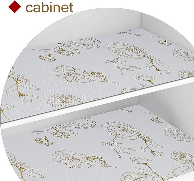 Moriah Shelf Liner Non Adhesive, Kitchen Drawer Liner Non Slip Waterproof Thickened Cabinet Protector for Bathroom Dresser Shelves Pantry(Rose,24'' x 20') - Image 7