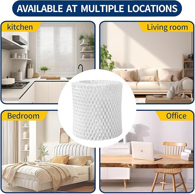 Humidifier Replacement Filter Compatible with Canopy Bedside and Nursery Humidifier,Made with Wood Pulp, Paper Filter, 6-Pack - Image 6