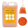 wisedry [ 8 LBS ] Reusable Silica Gel Beads Color Indicating Rechargeable Desiccant Beads Bulk with 20 Pcs Organza Drawstring Bags by wisedry