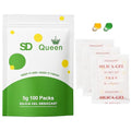 100-Pack 5g Silica Gel Packets – Premium Food Grade Rechargeable Desiccant with Color Indicating Beads for Spices, Vitamins, Electronics & Storage by SD+Queen