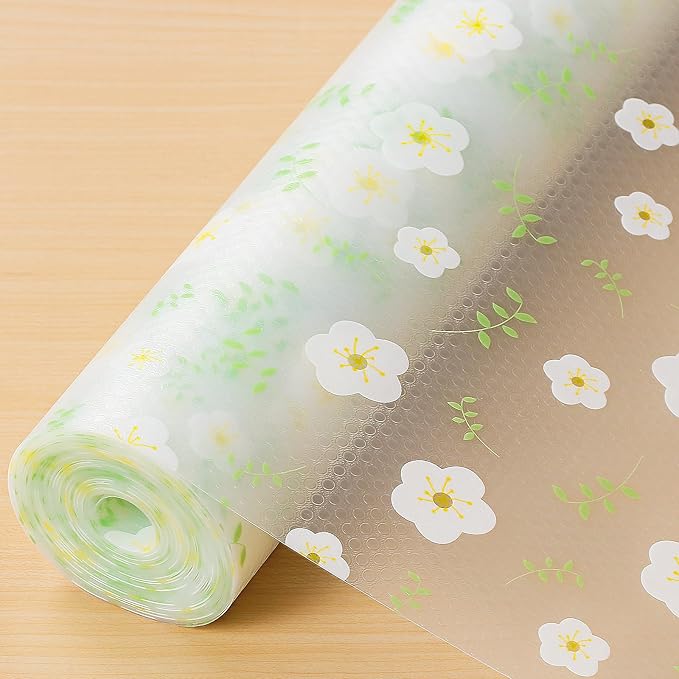Cooyes Shelf Liner – Premium Non-Adhesive Cabinet & Drawer Liner for Kitchen – Waterproof Shelf Paper with Modern Pattern – Durable EVA Cabinet Mat – Easy to Cut （17.5" W x 78.7" L） by Cooyes