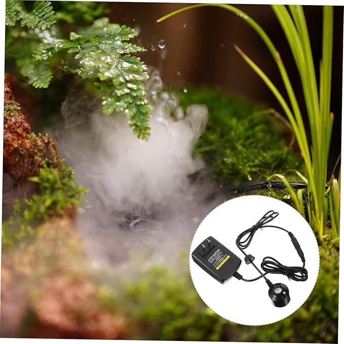 Mini Fog Maker for Fish Tank and Fountain Water Humidifier with Color Change Led Light for Indoor Garden Decor and Halloween Atmosphere - Image 9