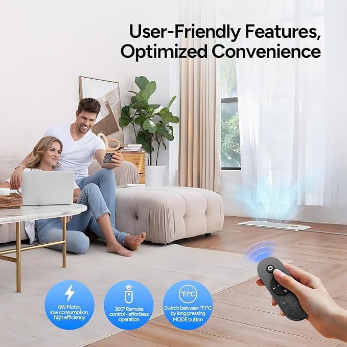 DR.PREPARE Register Booster Fan Fit for 4"×10" Register Holes, Smart Vent Booster w/Thermostat Control & Remote Control, Improves Heating & Cooling Vents, Quiet Fan Mode with 10 Speeds - Image 7