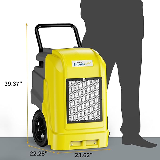 ALORAIR Commercial Dehumidifier with Pump Drain Hose, 190 Pints Industrial Dehumidifiers Large Capacity for Basements, Garages, Mall & Job Sites, 5 Years Limited Warranty - Image 6