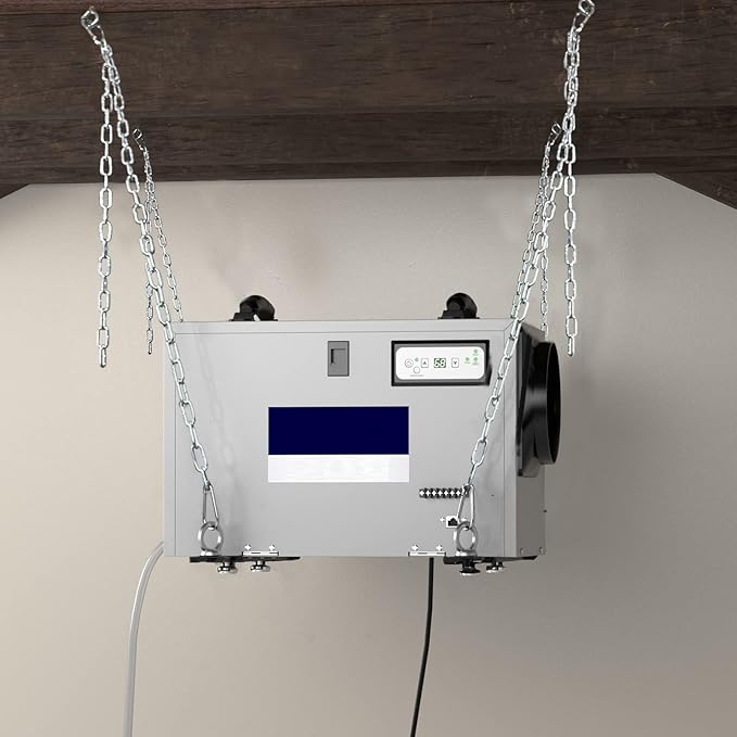 Dehumidifier Hanging Kit, Dehumidifier Joist Hanging Kit for Crawl Space and Basement Dehumidifiers, Easy Way to Raise and Lower dehumidifier, Helps reduce noise and vibration of the unit - Image 7