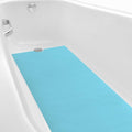 16" x 40" Non Slip Bathtub Mat with Drain Cut Out Anti Slipping Non Skid Safe Tub Mat Adhesive Peel and Stick Bath Tub Mat PEVA Tub Sticker for Shower Floor Boat Wet Areas(Light Blue) by Dunzoom