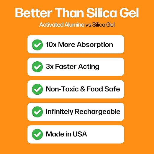 Slice Engineering (2lb) Activated Alumina Desiccant | 10X More Powerful Than Silica Gel | Infinitely Rechargeable | Prevent Wet Filament | Reusable Desiccant | Made in The USA - Image 2