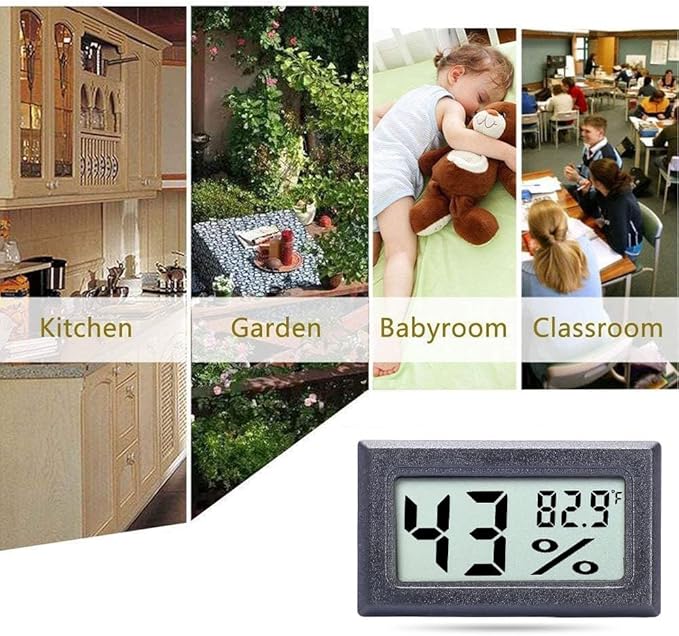 Goabroa Mini Hygrometer Thermometer Digital Indoor Humidity Gauge Monitor with Temperature Meter Sensor Fahrenheit (℉) - Image 5