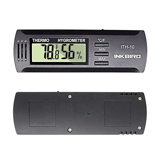 Inkbird ITH-10 Digital Thermometer and Hygrometer Temperature Humidity Monitor for Aging Box Guitar Ukulele - Image 3