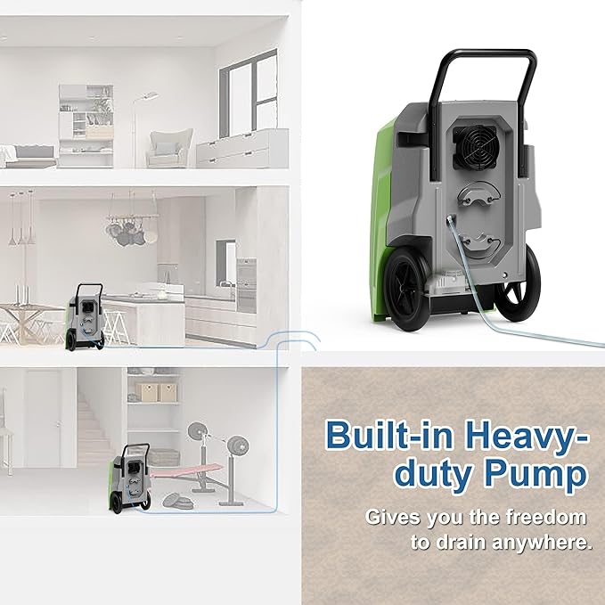 ALORAIR 180 Pints Commercial Dehumidifier with Pump Drain Hose, Smart Wi-Fi Dehumidifier for Large Basement, Industrial or Commercial Space, Smart Wi-Fi, 5 Years Limited Warranty - Image 4