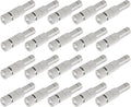 20pcs Brass Mister Nozzles, 6mm Misting Nozzles for Outdoor Cooling System, Landscaping, Air Humidification, Greenhouse Irrigation (with Filter, 0.028"/0.7mm Orifice) by wexecon