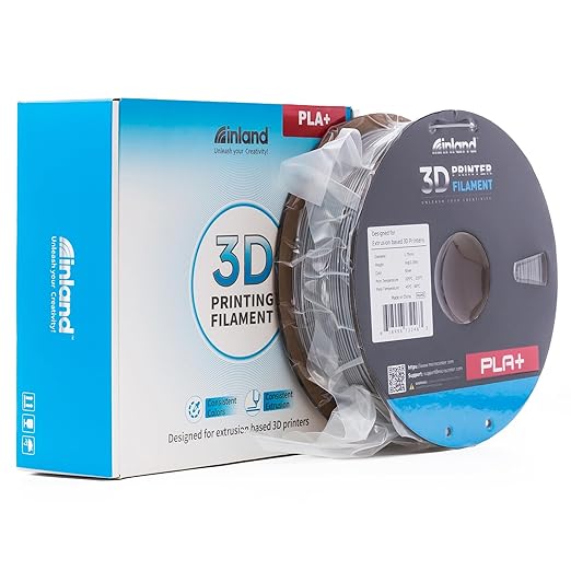 INLAND Micro Center PLA+ 3D Printing Filament 1.75mm - PLA Pro Dimensional Accuracy +/- 0.03 mm - 1kg Cardboard Spool (2.2 lbs) (1 Pack Silver, 1.75mm) - Image 8