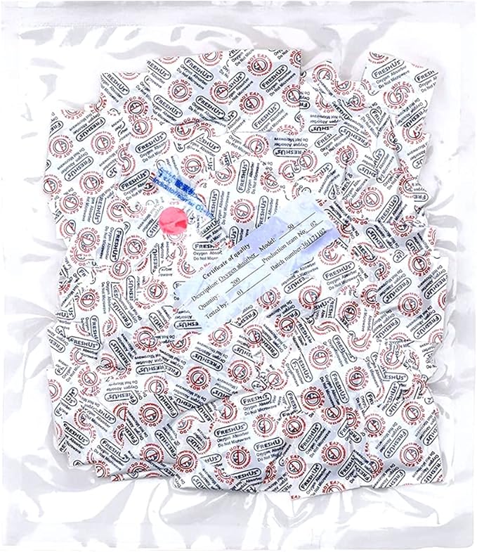 FreshUS 50cc oxygen absorber(200 packets in a bag, total 200 packets) - long term food storage (200, 50 cc) by Awe+Package