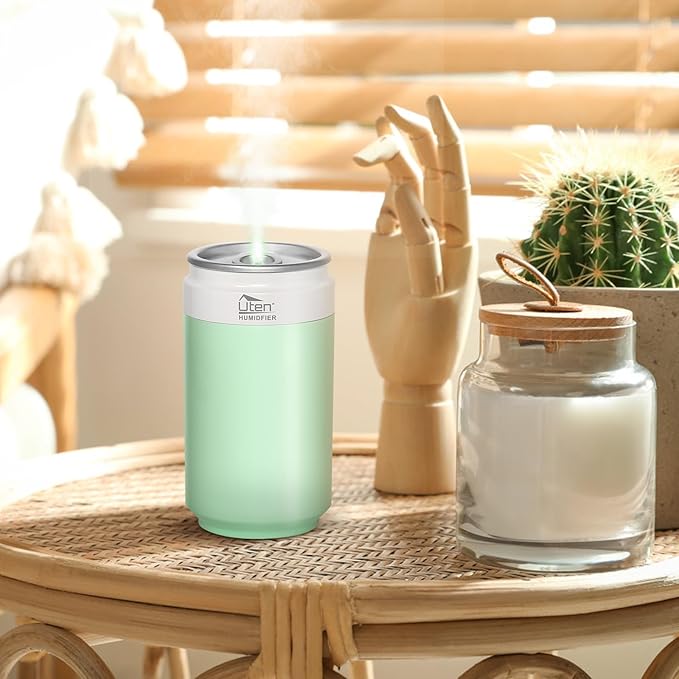 Humidifiers, Humidifier for Bedroom, Can Air Humidifier, Humidifiers for Home and Plants, USB Powered And Battery Powered Portable for Home Office Car Outdoor, 2 Mist Modes, Night Light, Auto-Off - Image 9