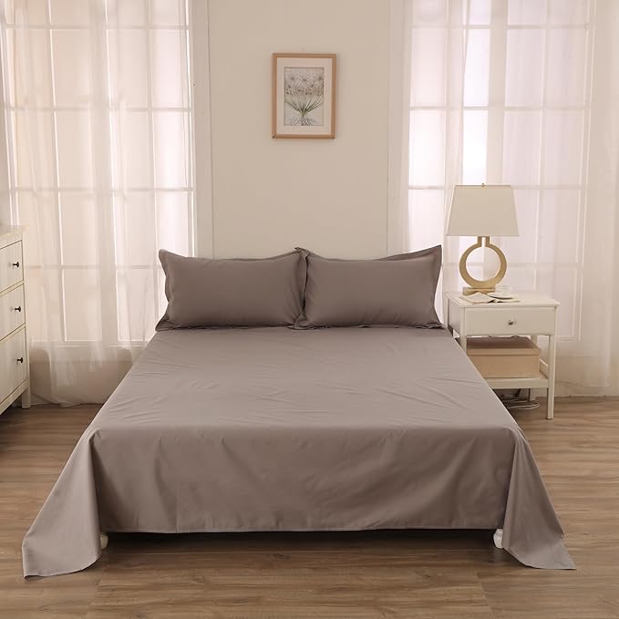WenBags Lightweight Waterproof Flat Sheet 90 * 118 Inches California King Size-Mattress Protector for Bed & Couch, Pet Hair Resistant Cover Ideal for Dogs & Cats, Perfect for Hotels & Hospitals(Gray) - Image 5
