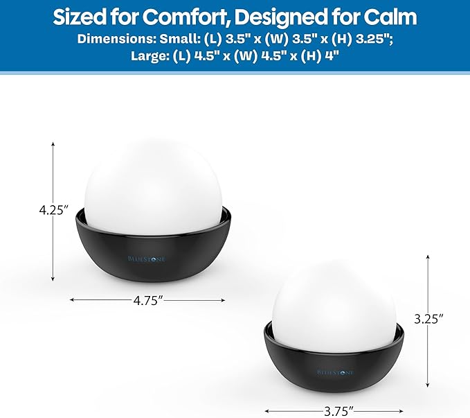 Humidifiers, Set of 2 Stone Decorative Ceramic Natural Water Humidifier, Non-Electric Battery Free for Bedrooms, Great for Babies by Bluestone - Image 3
