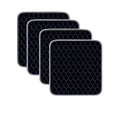 Waterproof Chair Pads for Incontinence 4 Pack Reusable Seat Protector Pads 22" x 21" Washable Chair Protector Seat Cover Chucks for Chairs Adults Elderly Kids Pets Black by HUNAIGEE