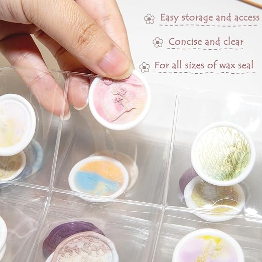 Nuvretk Wax Seal Storage Binder – Holds 200 Wax Seals, Stamps, Coins, or Cards with 10 PVC Pocket Sheets, 4-Ring Album for Crafts and Collectors - Image 7