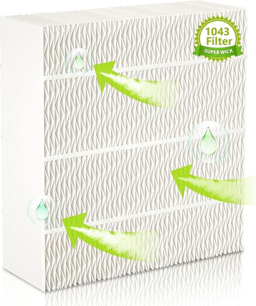 1043 Super Wick Humidifier Filter Replacement for Essick Air AirCare Bemis Essick Compatible with EP9500 EP9700 EP9800 EP9R500 821000 826000 826600 826800 826900 831000 EP9R Humidifiers by EVERSHOW