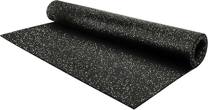 Flooring Inc's 1/4" Thick Tough Rubber Flooring Roll | Flexible Recycled Rubber Floor Mats for Home Gym | Heavy Duty Rubber Mat for Home Gyms, Sheds, Horse Stall Mat or Trailer by IncStores