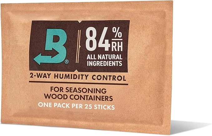 Boveda 84% Two-Way Humidity Control Pack for Seasoning – Season Wood Containers – Size 60 – Single – Individually Wrapped Seasoning Packet by Boveda