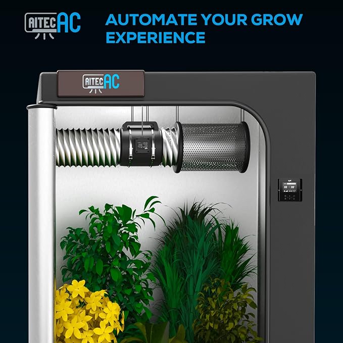 Inline Duct Fan 6 Inch 402 CFM Ventilation Exhaust Fan with Temperature and Humidity Controller, Silent Grow Tent Fan for Heating Cooling Booster - Image 5