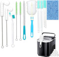 Palksky Ice Machine Cleaner Brush Sets, 10PCS Ice Maker Cleaning Tools - 9Pcs Nylon Bristles with 1Pcs Cleaning Sponge by Palksky