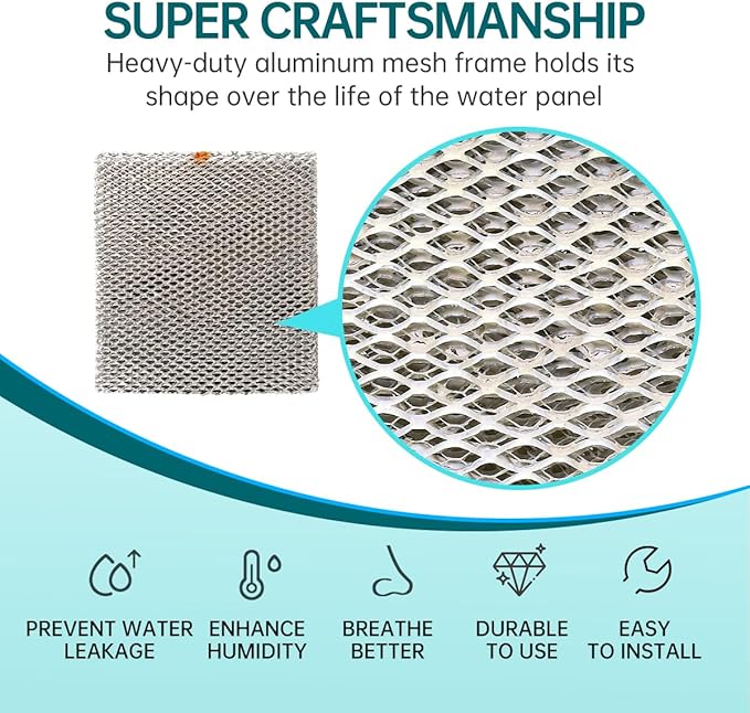 10 Replacement Humidifier Water Panel Evaporator Compatible with Aprilaire H510EZ1A 4793 Humidifier Filter or 500 500A 500M 558 110 220 9 1/2" x 9 3/4" x 1 5/8" 2-Pack - Image 6