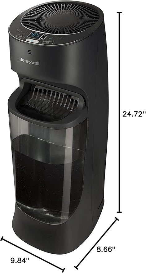 Honeywell Top Fill Tower Humidifier, Digital Humidistat, Black – Cool Mist Humidifiers for Bedroom, Home or Office with Space-Saving Tower Design - Image 15
