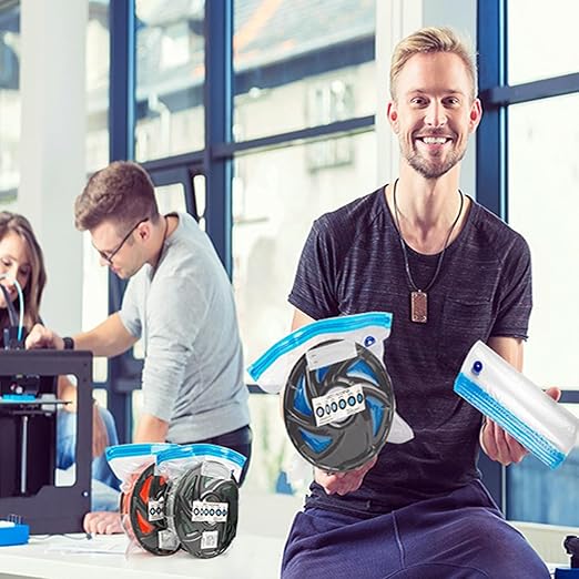 20PCS 3D Printer Filament Vacuum Storage Bags, 3D Printing Filament Spools Storage Set with Desiccants, Perfect for 3D Filament Spool Storage or Using After Filament Dryer Box - Image 7